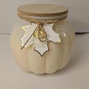Aroma Villa Pumpkin Patch Scented 2 Wick Candle In‎ Decorative Pumpkin Jar 32 oz